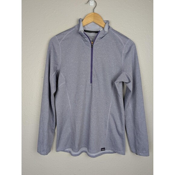 Patagonia Pullover Mens Medium Gray Capilene Midweight Polartec Baselayer Shirt - Picture 1 of 7